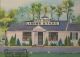 Bass River Liquor Store - water color by Byron Reed 1949